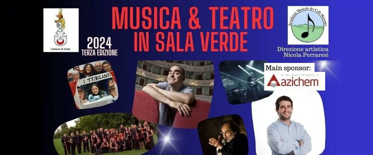 Azichem: Sostenendo il territorio, l'azienda diventa lo sponsor principale di una serie di eventi culturali al teatro Sala Verde di Goito.